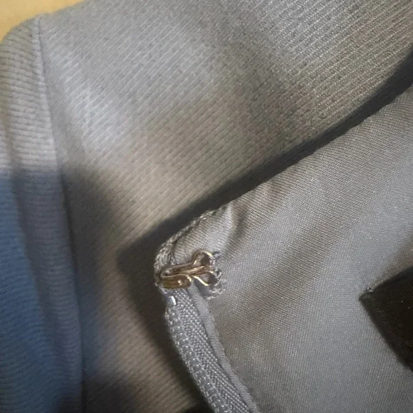 Banana Republic light blue 3/4 sleeve ruffled hem Fitted mini dress size 2 - Picture 10 of 14